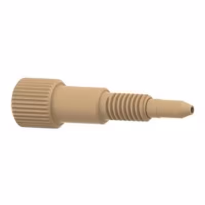 Kit raccord conique 6-40 peek naturel sans tête pour tube 1/32p externe + ferrule pctfe