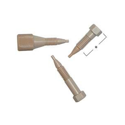 Plug 1/16P fingertight high pressurecheminert polymeric vlv séries c1-c5 peek