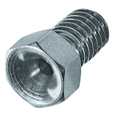 Nut 1/8P standard, hex, controlledradius ss