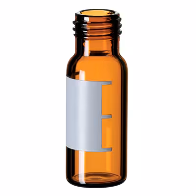 Flacon chromato 2 ml en verre ø 12 mm col à visser ambré zone de marquage x 1000