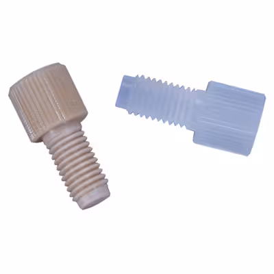 Cheminert plug 1/4P-28 5 pkg ctfe