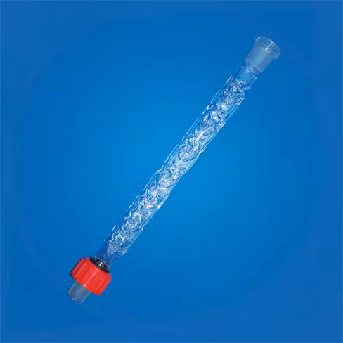 Colonne de vigreux en verre Duran longueur utile 120 mm rodaviss haut 14/23 et rodaviss bas 14/23
