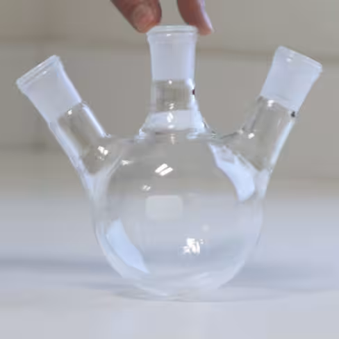 Tricol fond rond en verre borosilicaté 3.3 capacité 500 ml rodaviss central 29/32 rodaviss incliné 29/32 x2