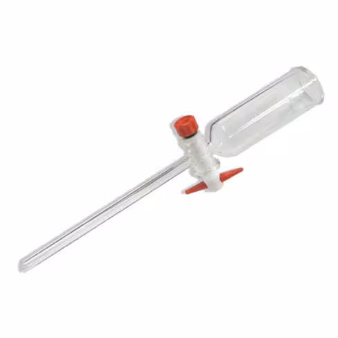 Entonnoir cylindrique en verre DURAN capacité 500 ml robinet PTFE Ø tige 10 mm hauteur entonnoir 150 mm