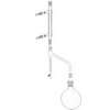 Montage DEAN STARK complet rodage 14/23 10 ml subdiv 0,2 ballon 250 ml réfrigérant liebig 250 mm