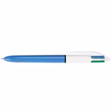 Stylo bille Bic 4 couleurs rétractable - pointe moyenne