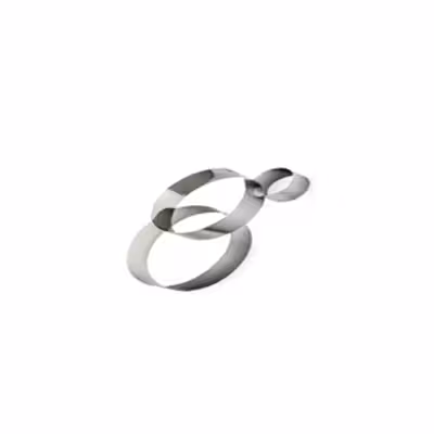 Cercle à mousse inox - Ø 8 cm