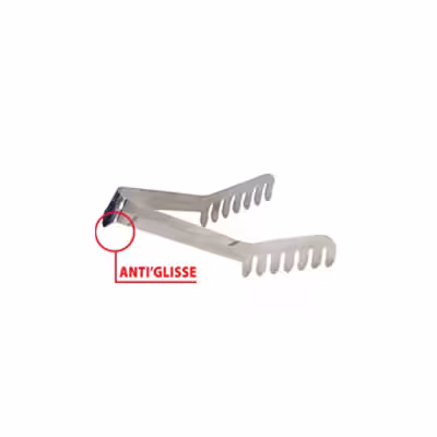 Pince à spaghettis antiglisse 21 cm - inox