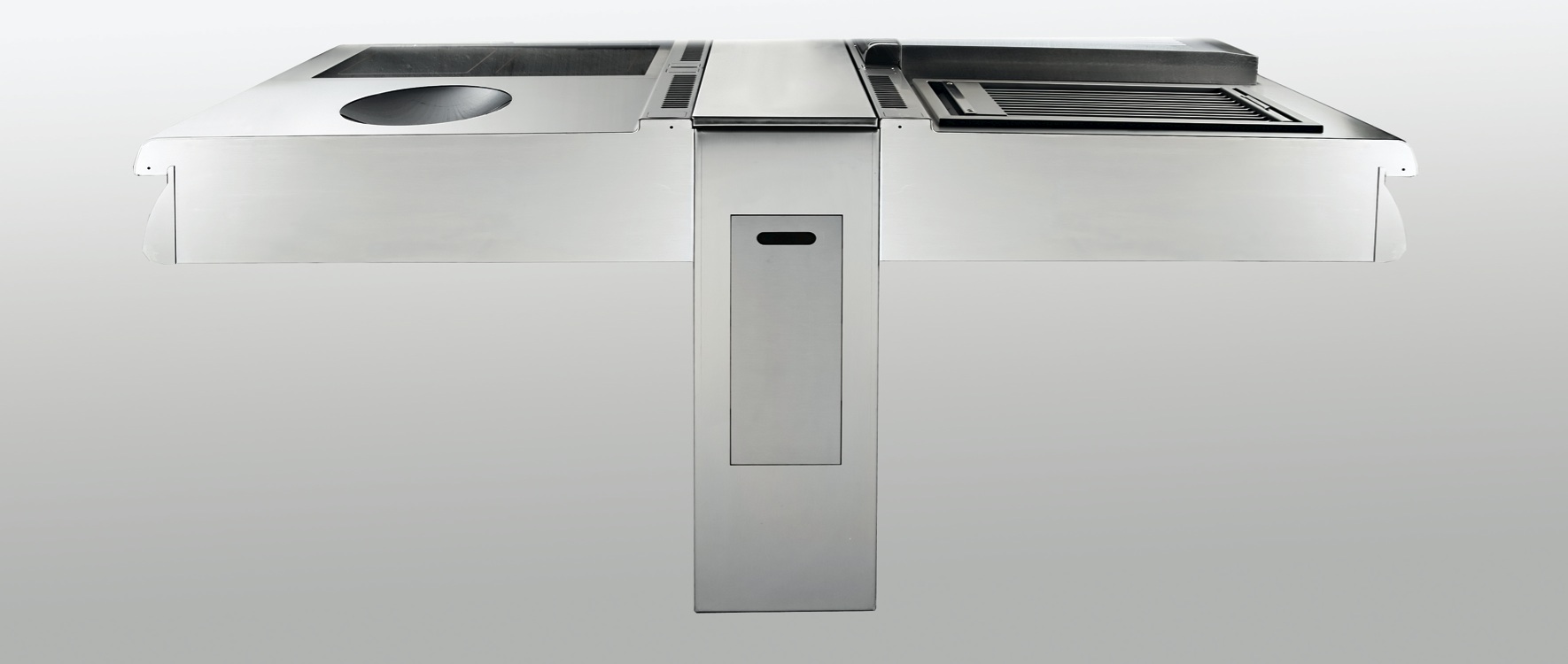 Mur inox sur socle Bonnet Advancia pr. 900 mm