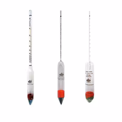 Alcoomètre type chercheurs 0-100 : 1% vol/GL/Tralles/Cartier T° 20°C