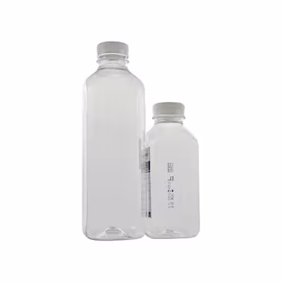 Flacon plastique 1 l pour prélèvement d eau stérile sans thiosulfate x 48