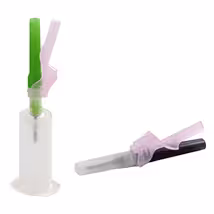 Aiguille sécurité BD Eclipse 32 mm 8/10 21 G verte premontée stérile à usage unique emb individuel blister x 100