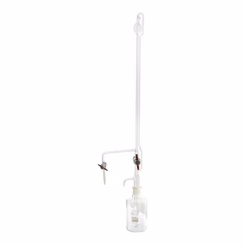 Burette automatique de table avec clés en PTFE et flacon de remplissage 50 ml