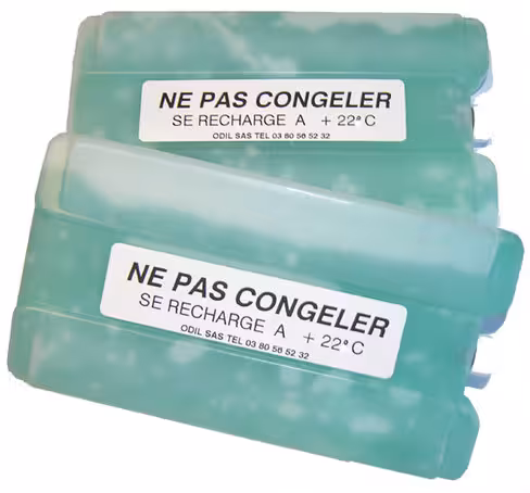 Accumulateur de température 200 g avec 22°C vert