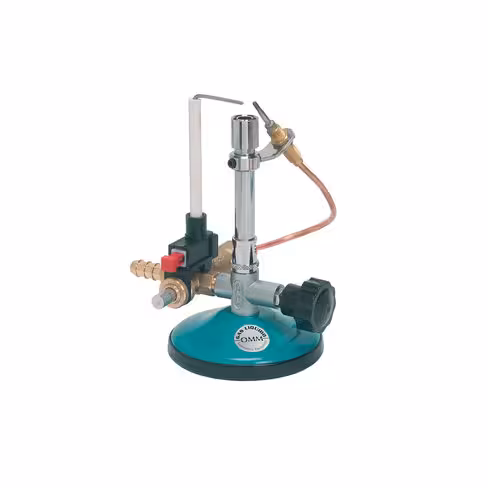 Bec bunsen avec vanne de sécurité et allumage piézoélectrique pour butane et propane