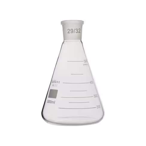 Fiole Erlenmeyer col rodé 24/29 LBG 3.3 500 ml