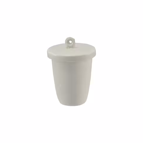 Creuset en porcelaine forme haute avec couvercle 40 ml x 6