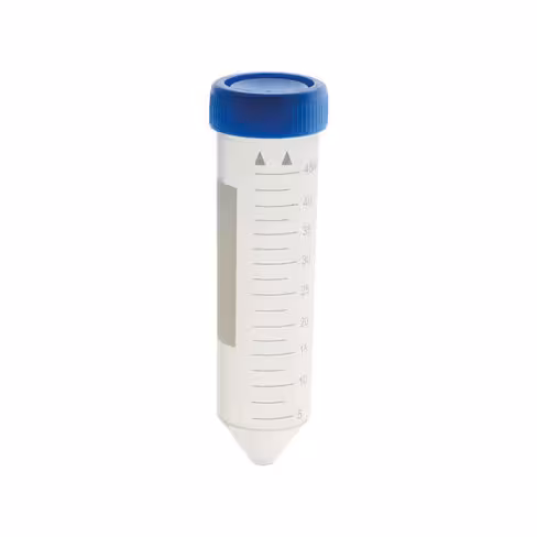 Tube à centrifuger gradué en PP 50 ml non stérile 10 x 50