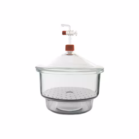 Dessiccateur à vide couvercle et robinet en verre 200 mm Premium Line