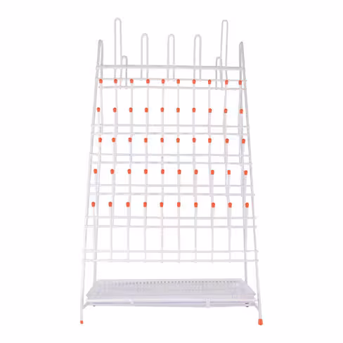 Égouttoir pour matériel de laboratoire 650 x 360, 55 positions