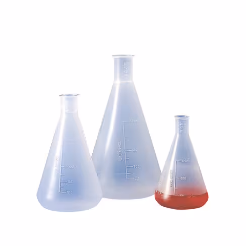Fiole Erlenmeyer col rodé 24/29 PP 500 ml x 2