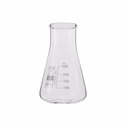 Fiole Erlenmeyer à col large Premium Line 500 ml x 10