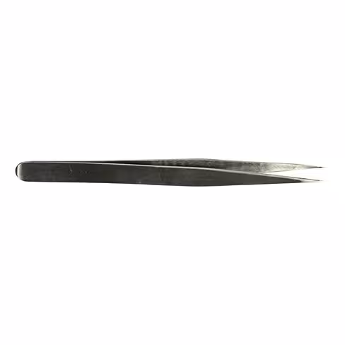 Pince de laboratoire en acier inox droite pointe fine x 2