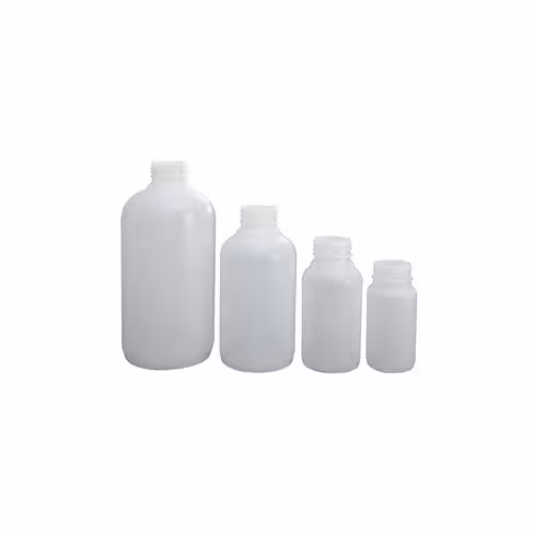 Flacon en plastique col large D34 500 ml x 180