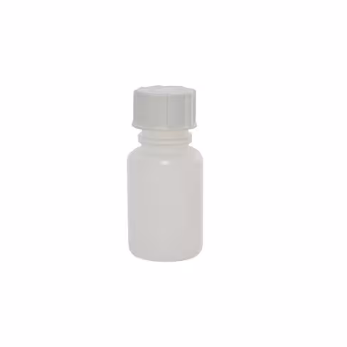 Flacon en plastique rond gradué col large 50 ml x 100