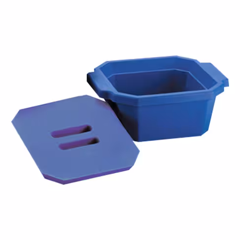 Glacière avec couvercle en PU bleue 2,5L