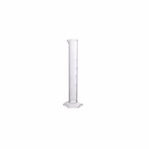 Éprouvette graduée base hexagonale en PMP classe B 100 ml