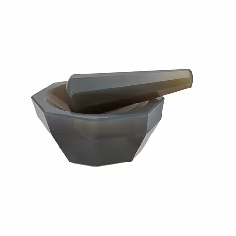 Mortier à main en agate premium Line Ø ext 100 mm Ø int 87 mm hauteur 44 mm