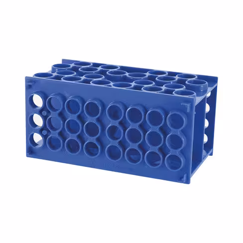 Portoir universel pour tubes en PP bleu