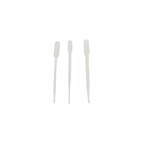 Pipette Pasteur en plastique graduée chaque 0,50 ml jusqu à 3 ml cap totale7 ml x 500