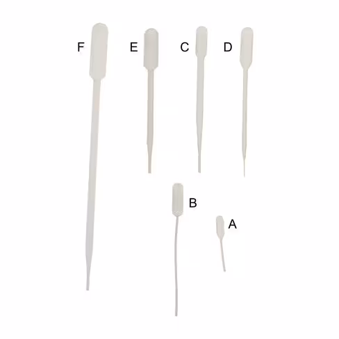 Pipette Pasteur sans gradué en plastique non stérile µltra-large vol 23 ml longueur 300 mm x 100