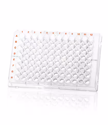 Plaque microtitration brandplates 96 cellgrade premium ps noir transparent fond stérile x 50