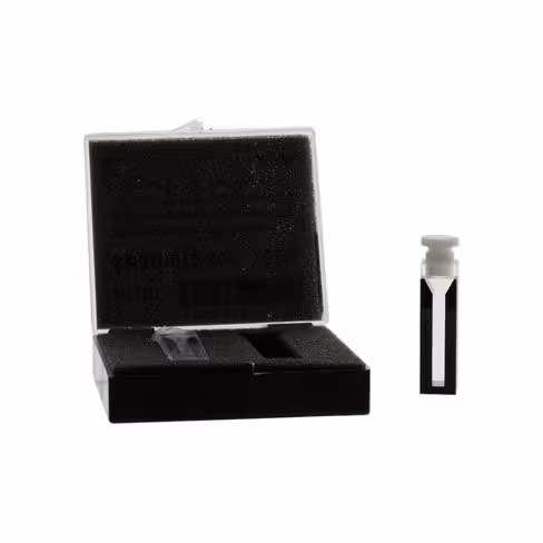 Cuve semi-micro avec couvercle en PTFE 10 mm LB OG x 2