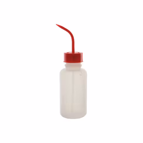 Pissette graduée col large bouchon neutre plastique 500 ml