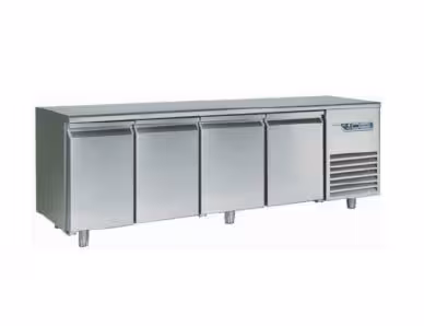 Desserte réfrigérée positive GN démontable - 4 portes - GN 1/1