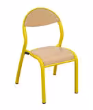 Chaise Rond'O - jaune ducat - taille 2 - lot de 4
