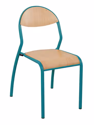 Chaise Rond'O - bleu-vert récif - taille 6 - lot de 4