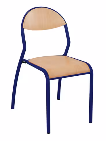 Chaise Rond'O - bleu Ouessant - taille 6 - lot de 4