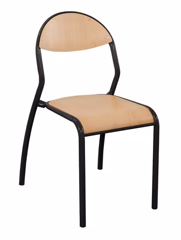 Chaise Rond'O - noir Pékin - taille 6 - lot de 4