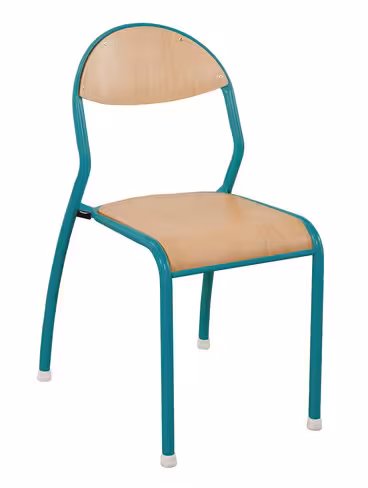 Chaise Rond'O antibruit - bleu-vert récif - taille 5 - lot de 4