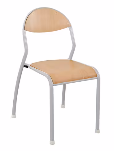 Chaise Rond'O antibruit - gris alu - taille 6 - lot de 4