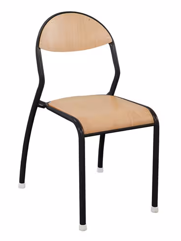 Chaise Rond'O antibruit - noir Pékin - taille 6 - lot de 4