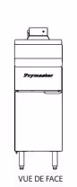 Meuble neutre de raccordement pour poste de salage Frymaster
