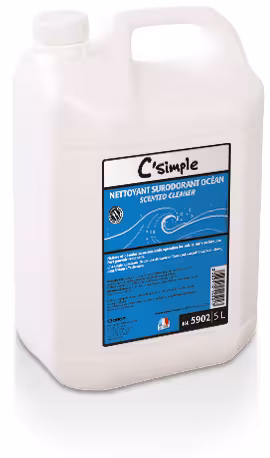 Détergent surodorant C'simple - parfum océan - carton de 2 x 5 l