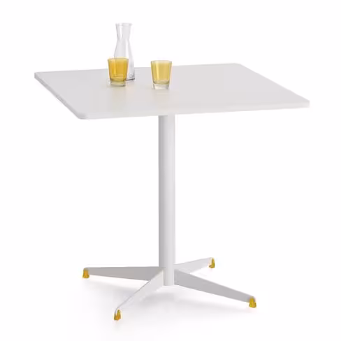 Table carrée Tamaris - 80 x 80 cm - piétement croix époxy - stratifié