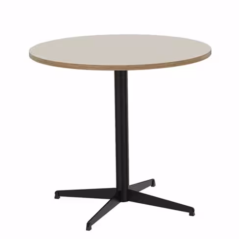 Table ronde Tamaris - Ø 80 cm - piétement croix époxy - stratifié